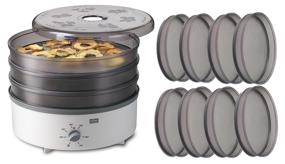 Stöckli dōrrex dehydrator - mattørke med 8 stålgitterbrett