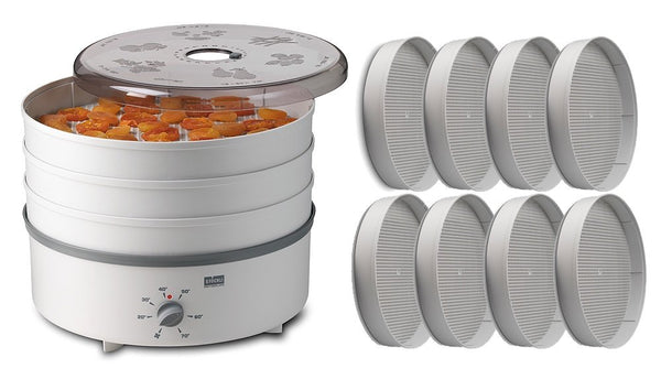 Stöckli dōrrex dehydrator - mattørke med 8 plastgitterbrett