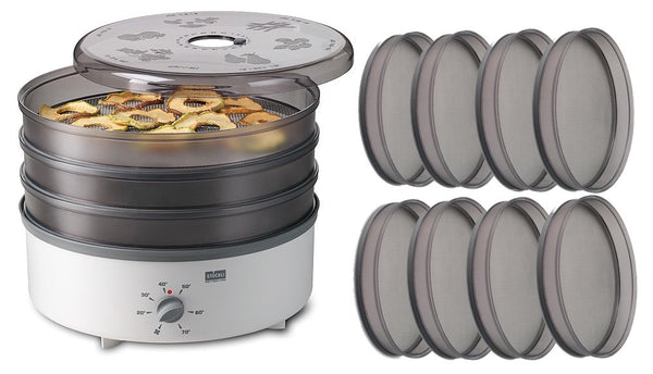 Stöckli dōrrex dehydrator - mattørke med 8 stålgitterbrett